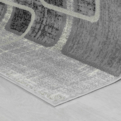 Sakarya Modern Abstract Grey Rug