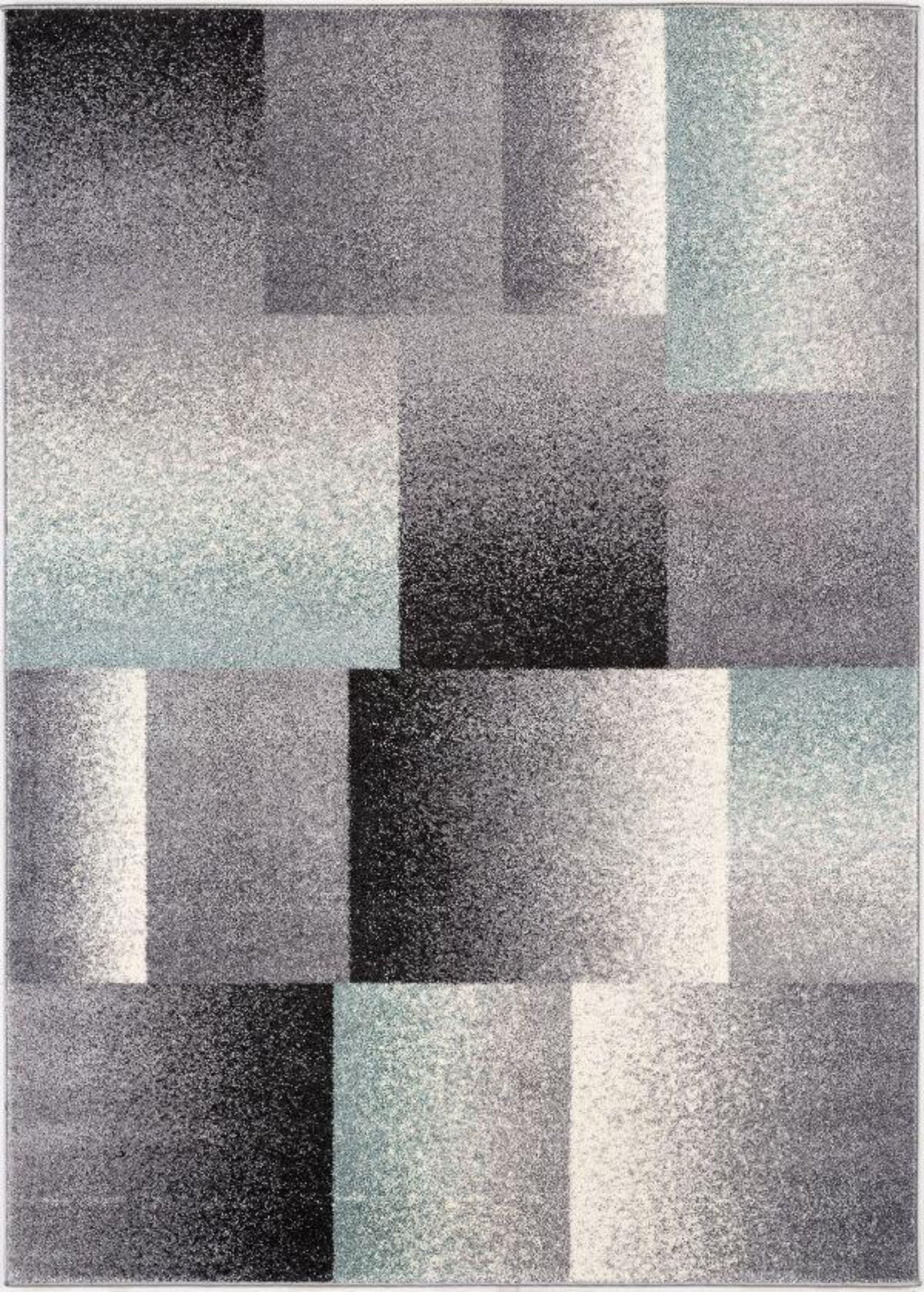 Tapis gris contemporain géométrique Nova