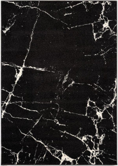 Tapis moderne en marbre noir Nova