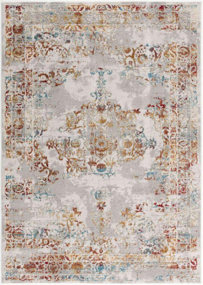 Tapis gris contemporain transitionnel Vogue