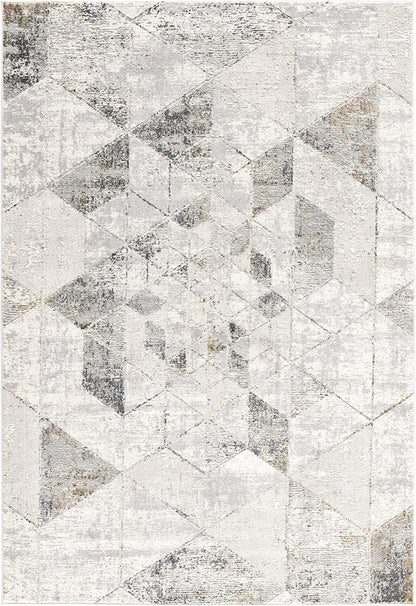 Mirage Abstract Contemporary Beige Rug