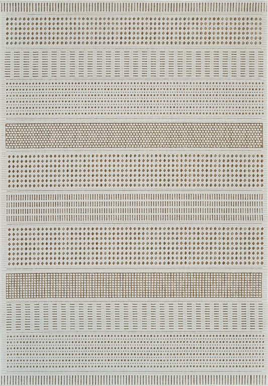 Tapis beige moderne abstrait Maise