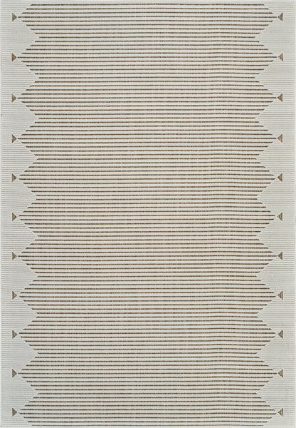 Maise Striped Modern Beige Rug