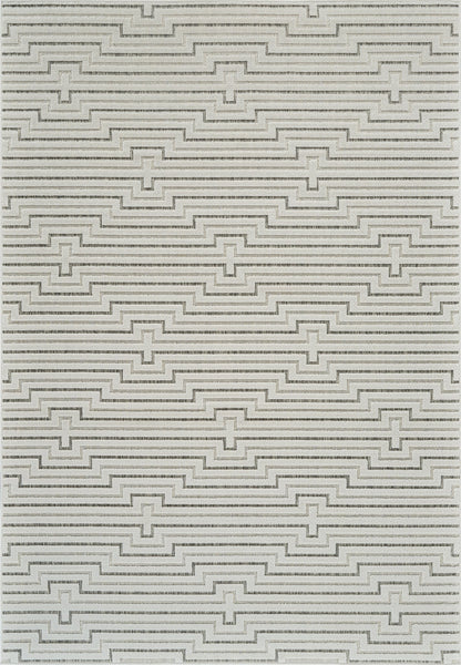 Tapis crème moderne abstrait Maise