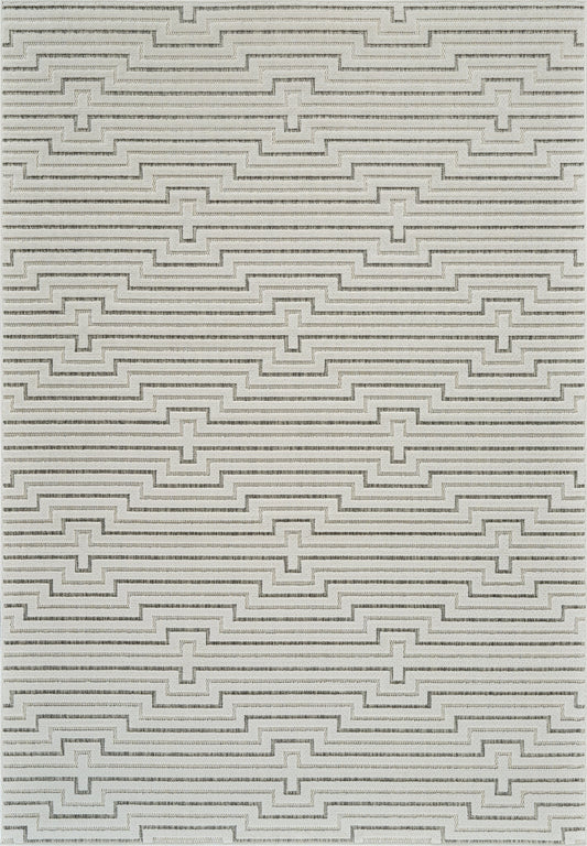 Tapis crème moderne abstrait Maise