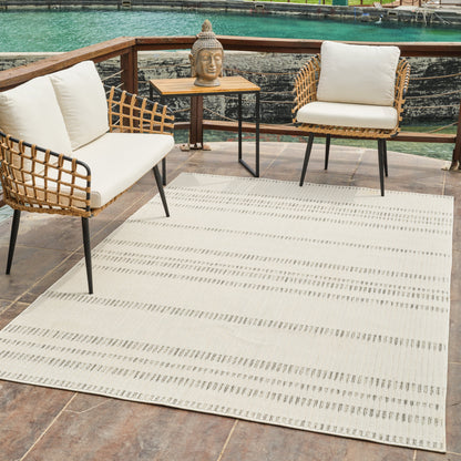 Maise Abstract Modern Cream Rug