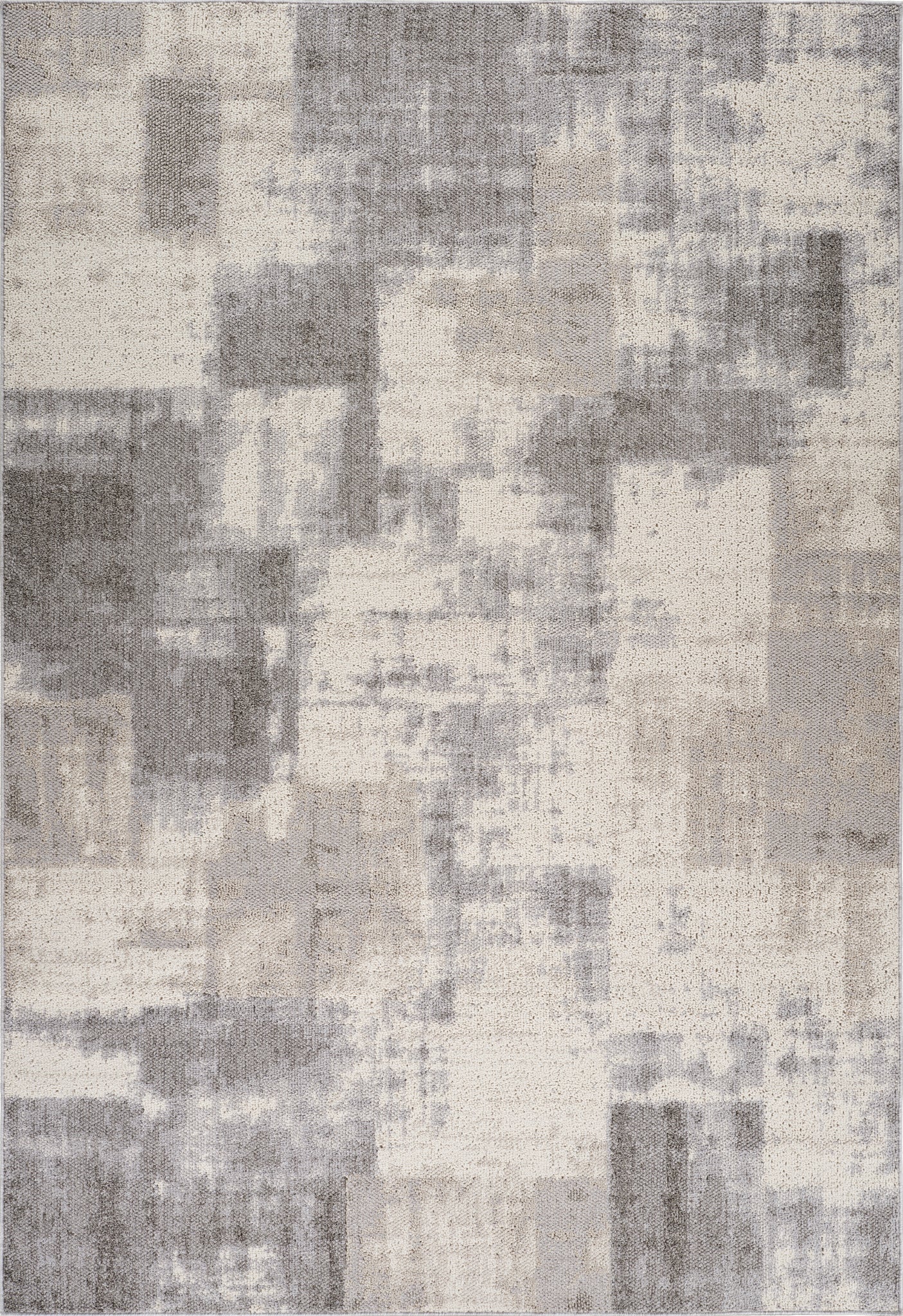 Tapis gris moderne abstrait Jules