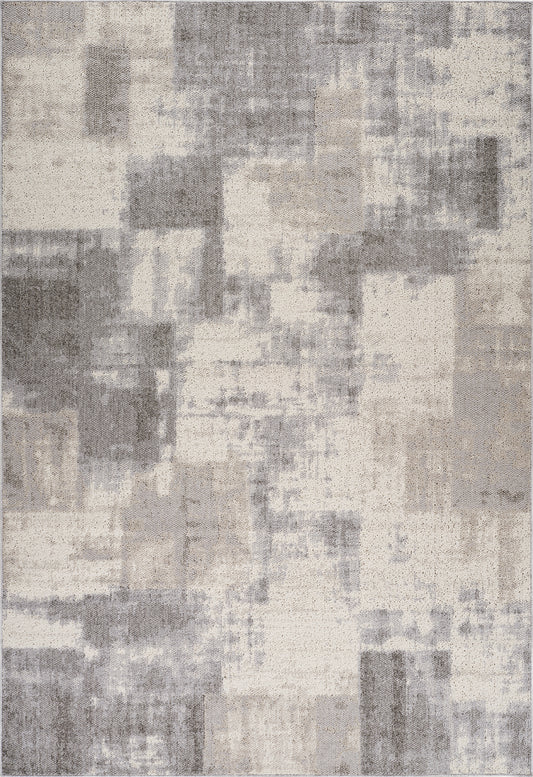 Jules Abstract Modern Grey Rug