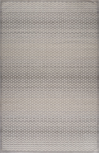 Tapis gris géométrique marocain Jules