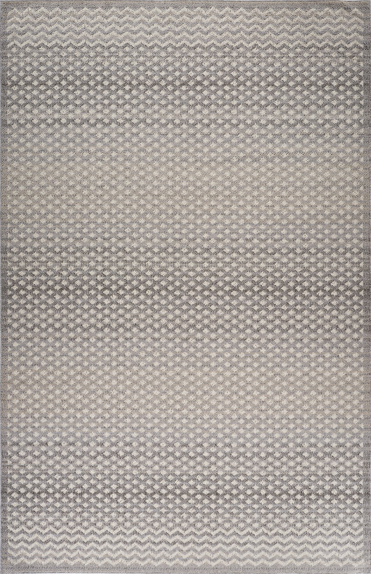 Tapis gris géométrique marocain Jules