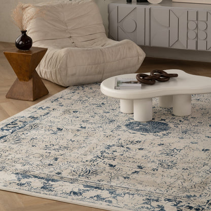 Havana Transitional Contemporary Blue Rug