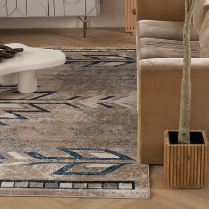 Tapis Bleu Sud-Ouest Havana Boho