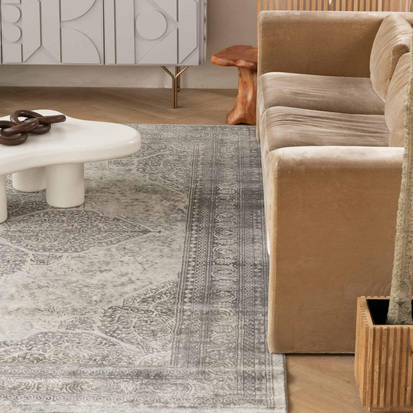 Havana Moroccan South-Western Grey Rug