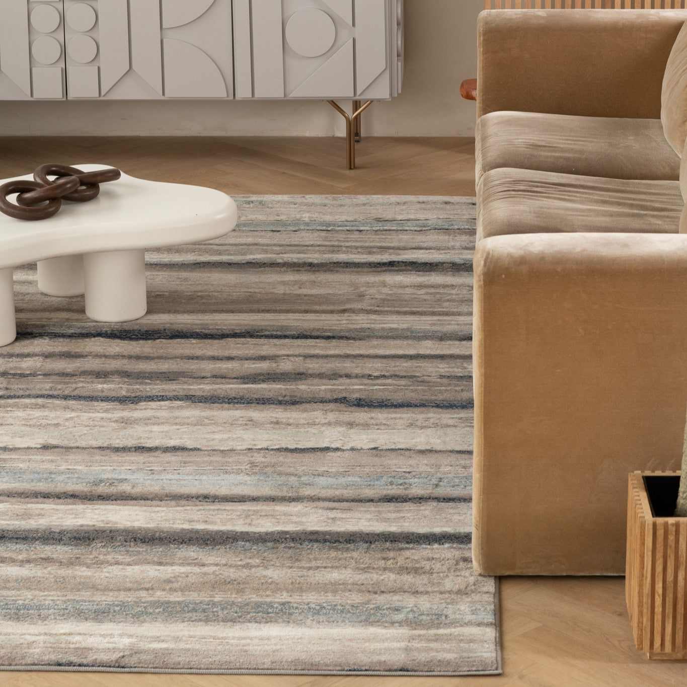 Havana Scandinavian Contemporary Blue Rug