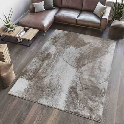 Tapis marron abstrait moderne Sakarya