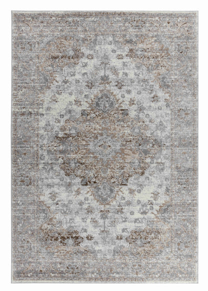 Tapis oriental marron vieilli Sakarya