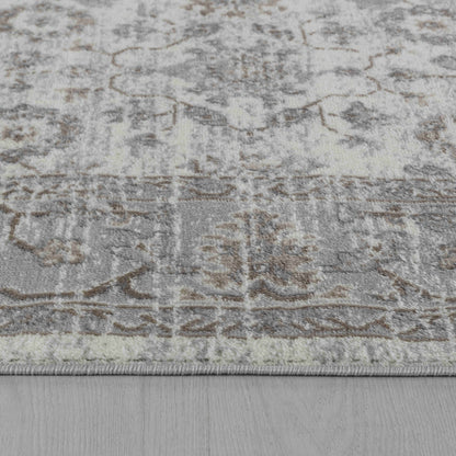 Tapis traditionnel gris vieilli Sakarya