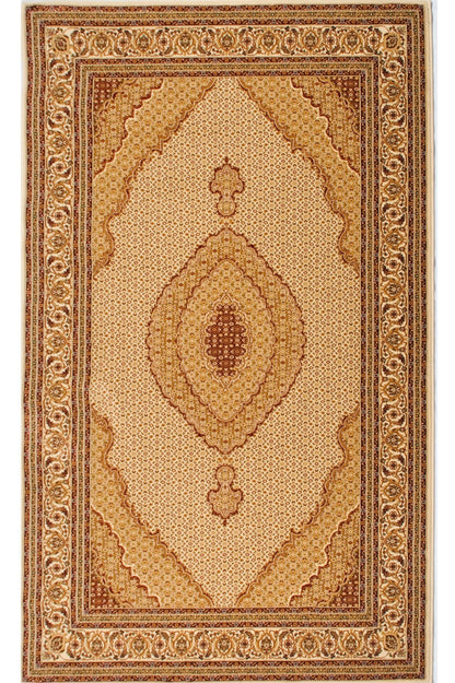 Majestic Moroccan Traditional Beige Rug