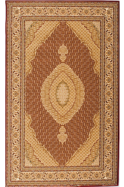 Majestic Moroccan Traditional Red Rug