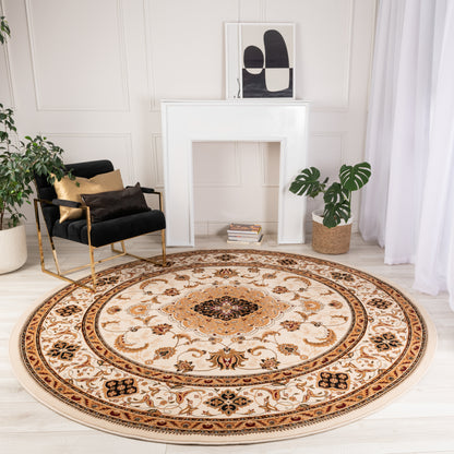 Majestic Persian Traditional Beige Rug