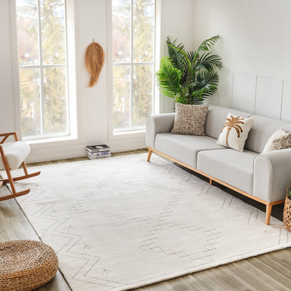 Casa Abstract Boho Beige Rug