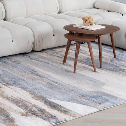 Atlas Mirage Abstract Blue Rug