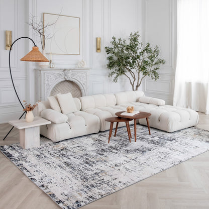 Atlas Classic Modern White Rug