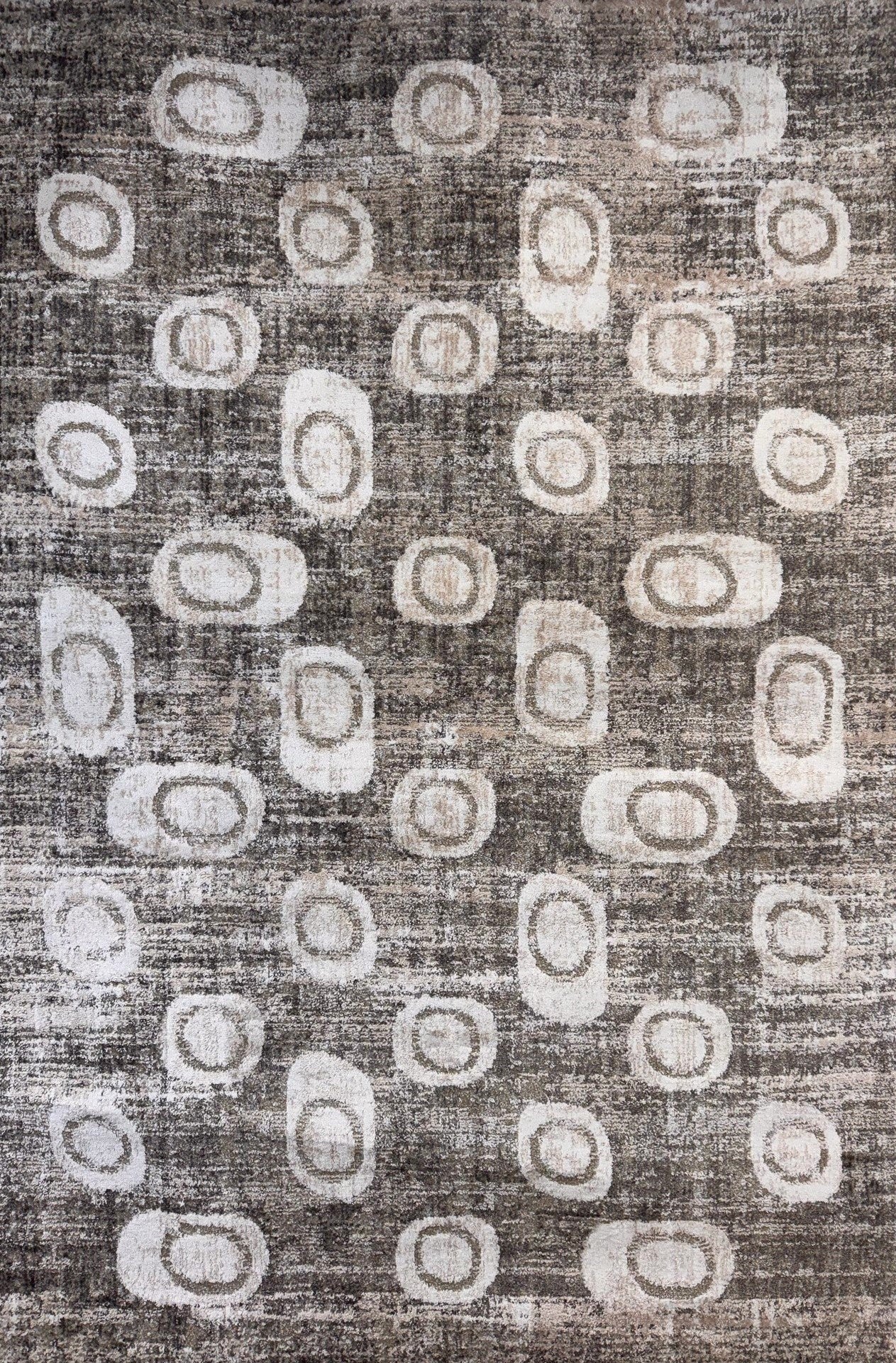 Tapis gris moderne abstrait Cadence (SANS IMAGE NI VIDÉO)