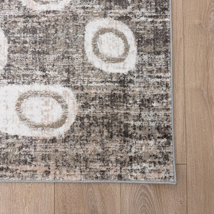 Cadence Abstract Modern Grey Rug