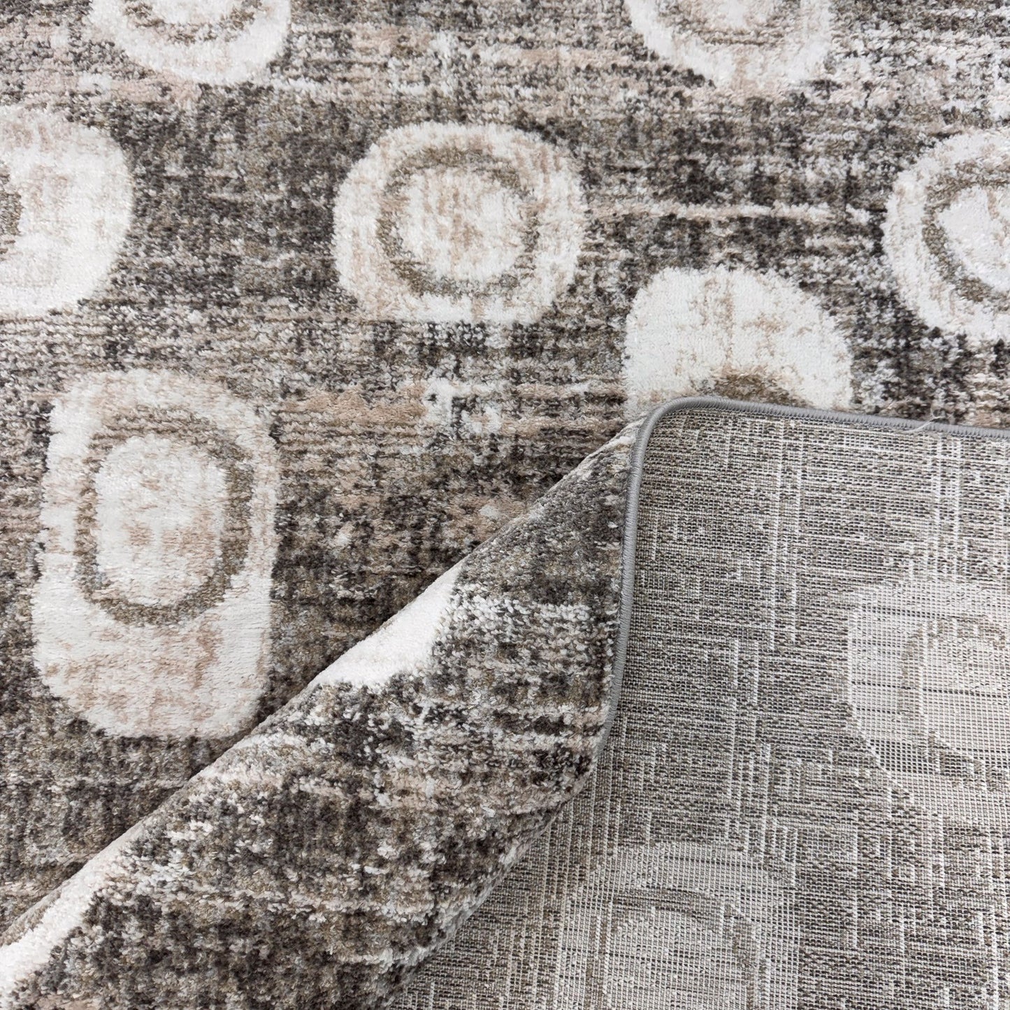 Cadence Abstract Modern Grey Rug