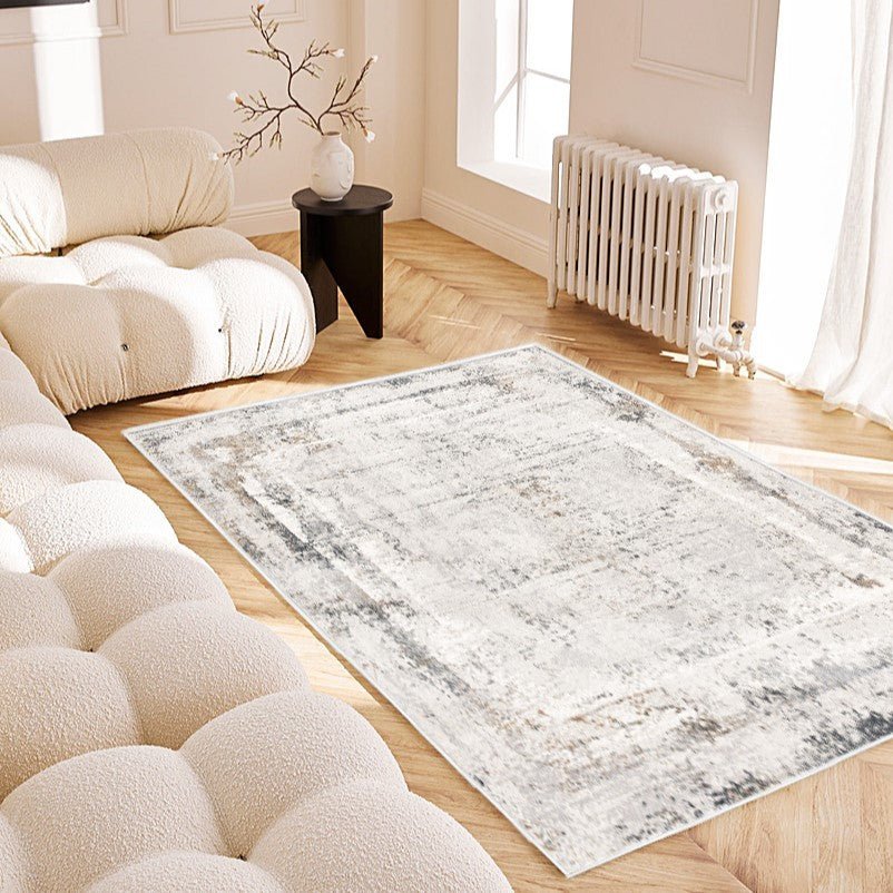 Tapis beige contemporain abstrait Mirage