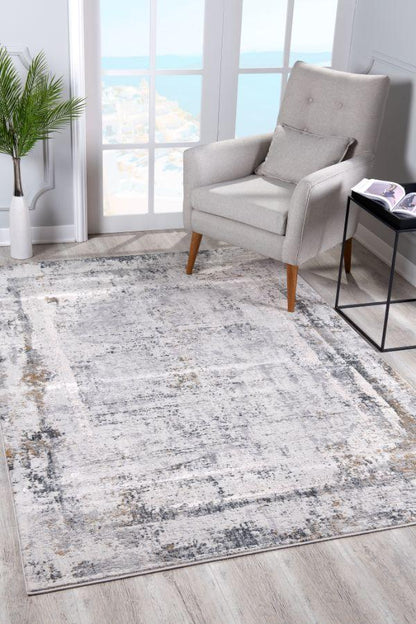 Tapis beige contemporain abstrait Mirage