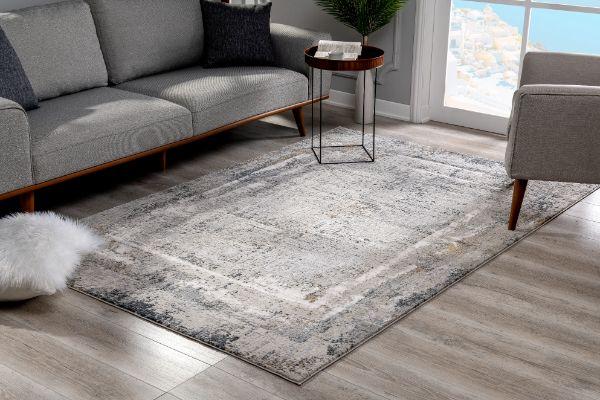 Tapis beige contemporain abstrait Mirage