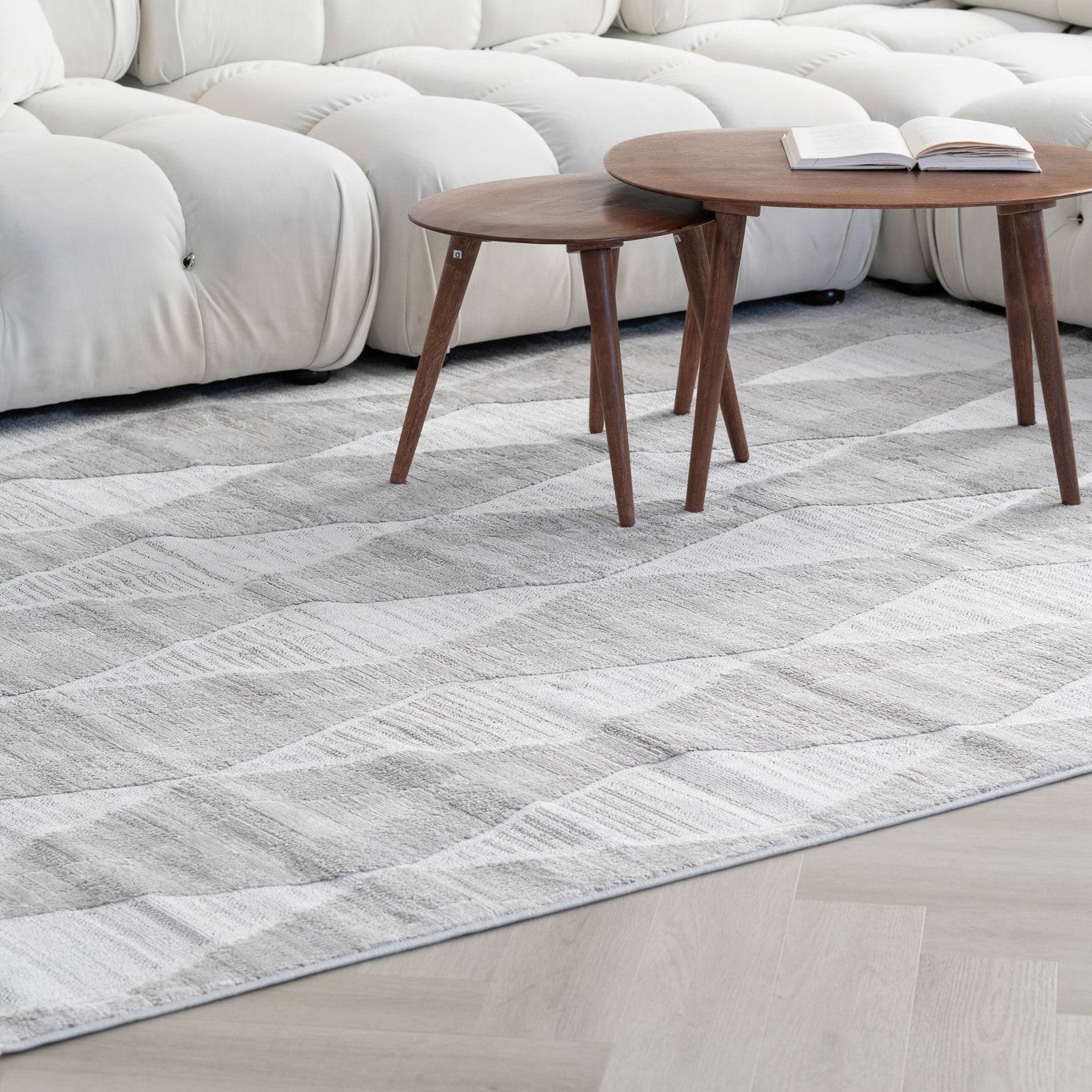 Astra Modern Abstract Grey Rug