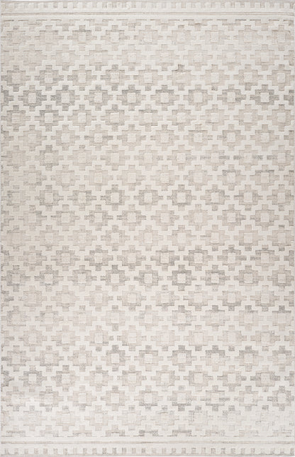 Tapis beige abstrait moderne Astra