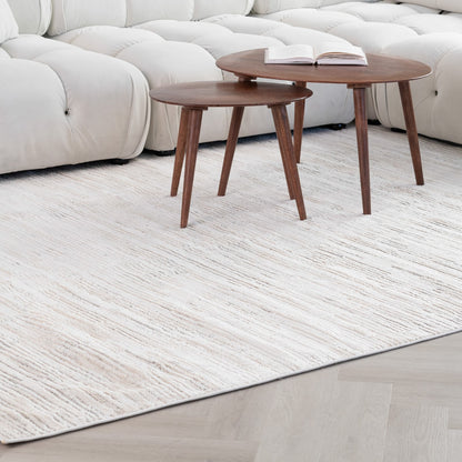 Tapis beige abstrait moderne Astra