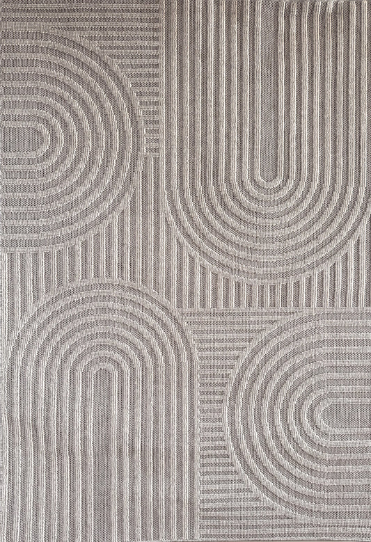 Tapis gris moderne abstrait Hogar (AUCUN CONTENU)