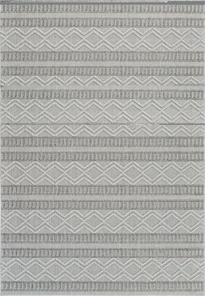 Tapis gris moderne abstrait Hogar