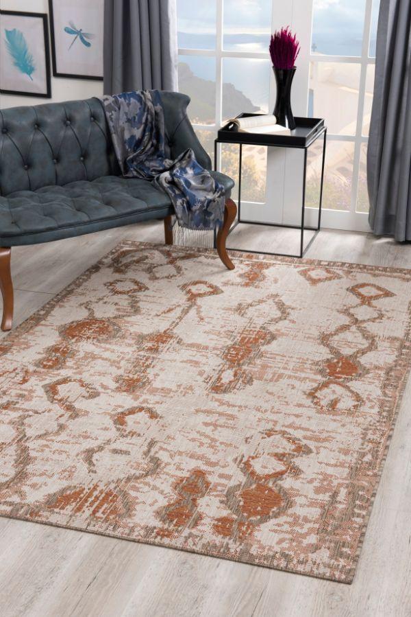 Vista Boho Modern Rust Rug