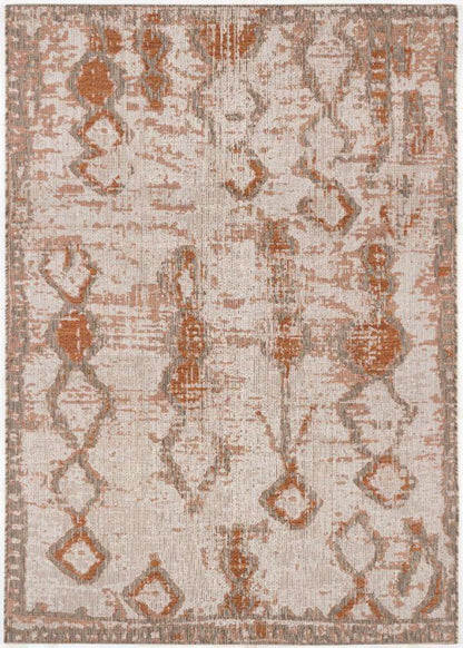 Tapis rouille moderne Vista Boho