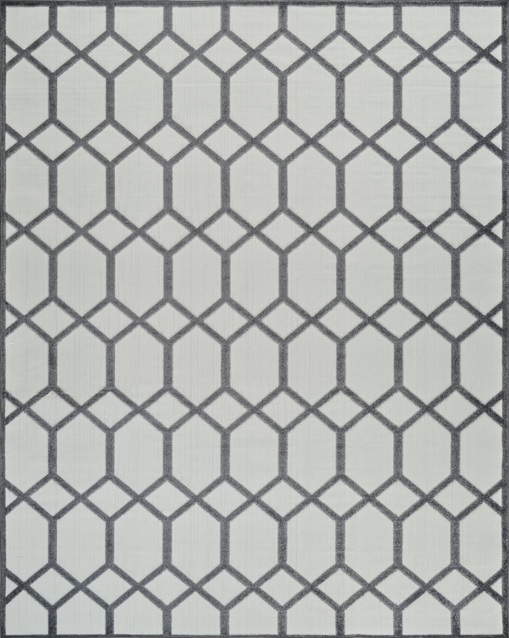 Alfombra Abstract Geometric Grey Rug - Area Rugs - Rug Branch