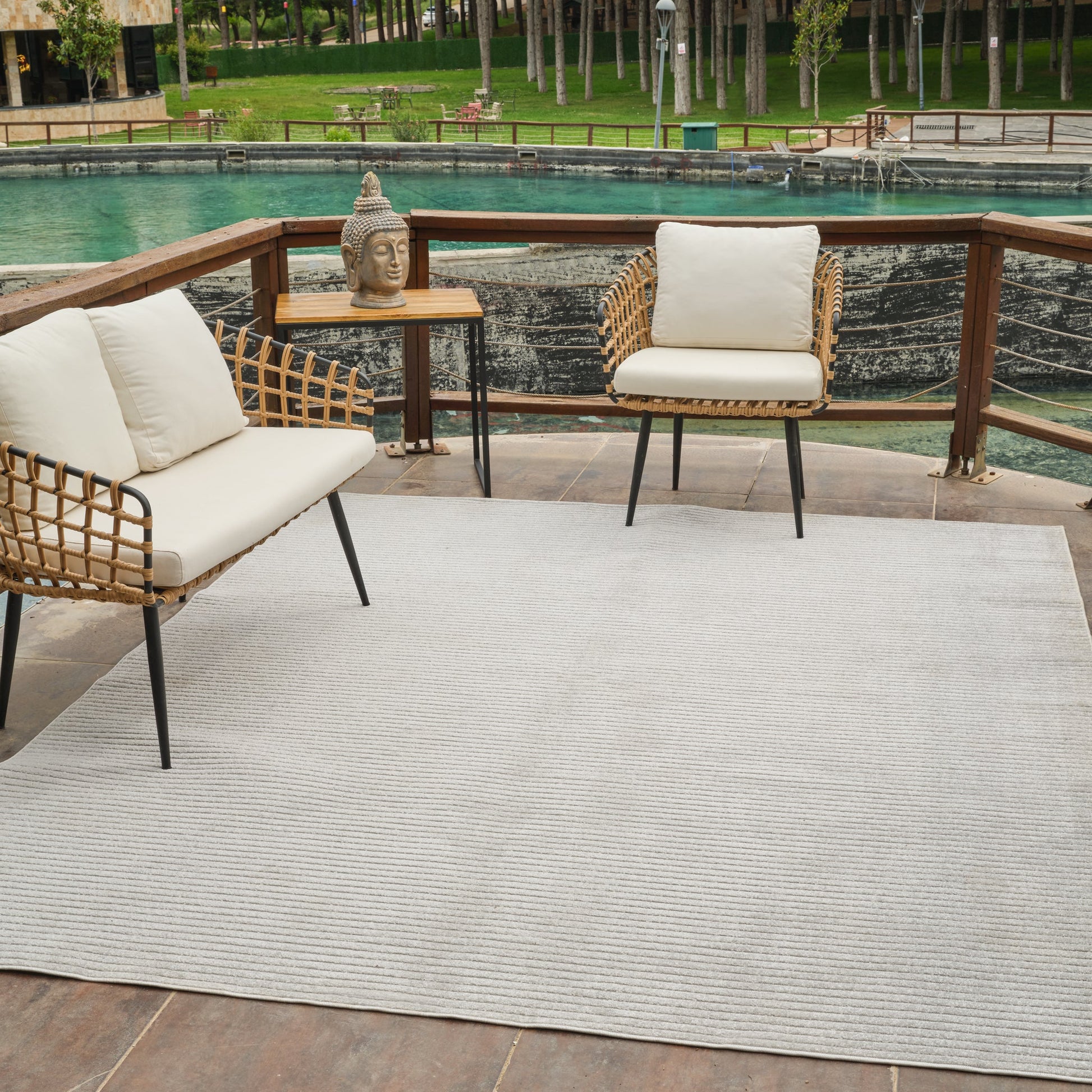 Alfombra Modern Cream Rug - Area Rugs - Rug Branch