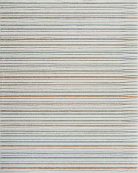 Alfombra Striped Modern Cream Rug - Area Rugs - Rug Branch