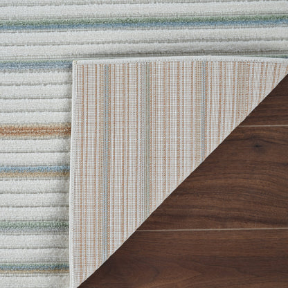 Alfombra Striped Modern Cream Rug - Area Rugs - Rug Branch