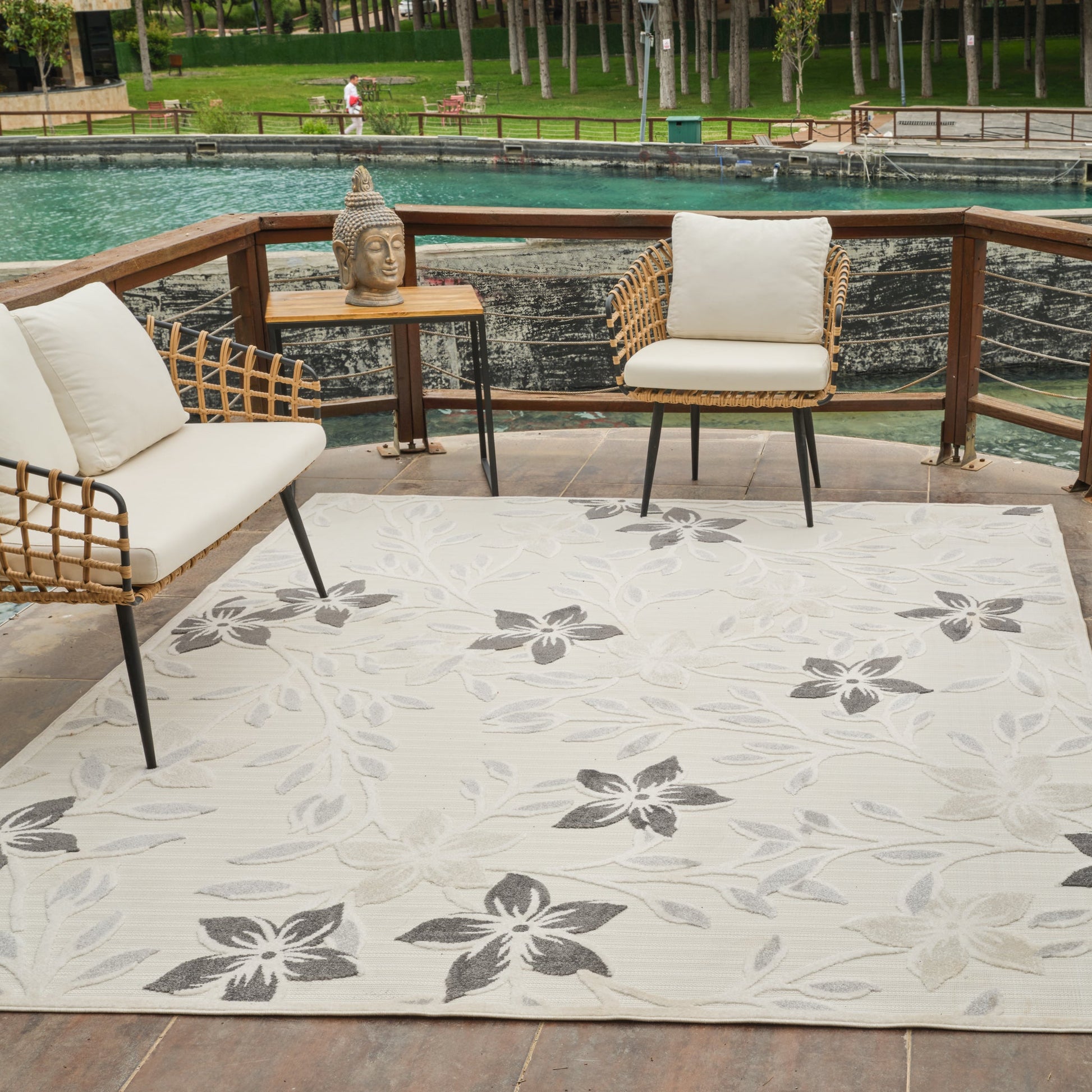 Alfombra Vintage Floral Cream Rug - Area Rugs - Rug Branch