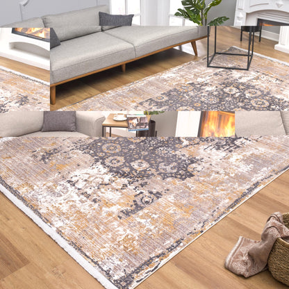 Amalfi South - Western Boho Grey Rug - Area Rugs - Rug Branch