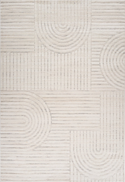 Astra Modern Geometric Cream Rug - Area Rugs - Rug Branch