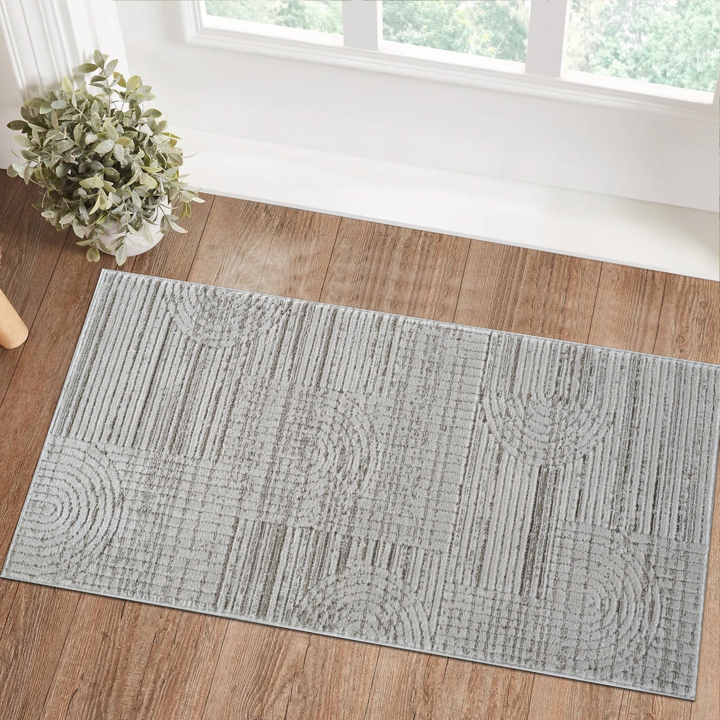 Astra Modern Geometric Grey Rug - Area Rugs - Rug Branch