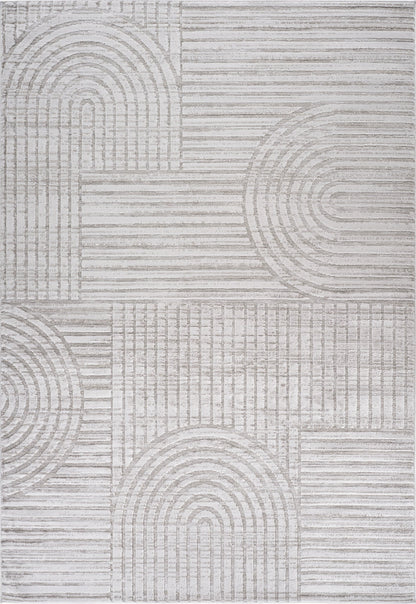 Astra Modern Geometric Grey Rug - Area Rugs - Rug Branch