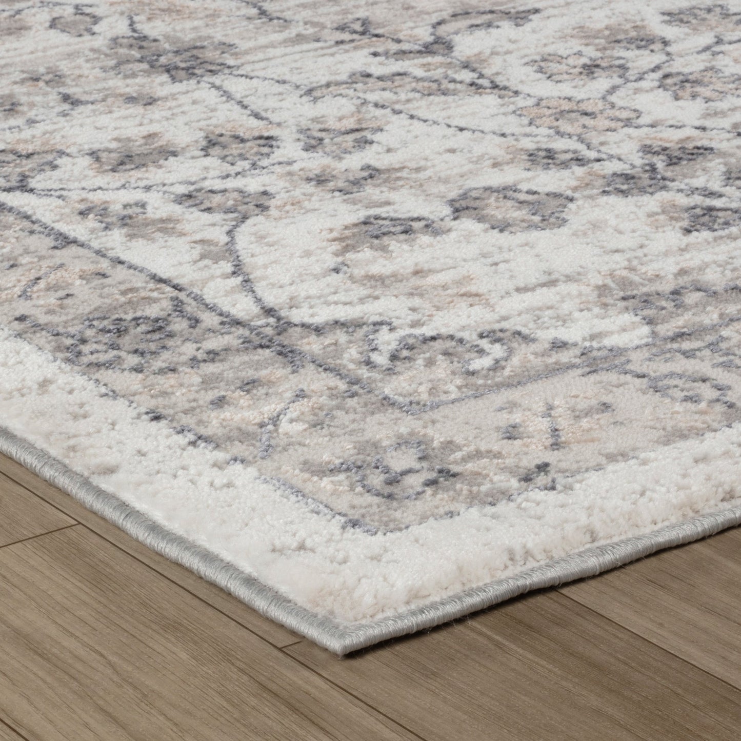 Atlas Classic Floral Beige Rug - Area Rugs - Rug Branch